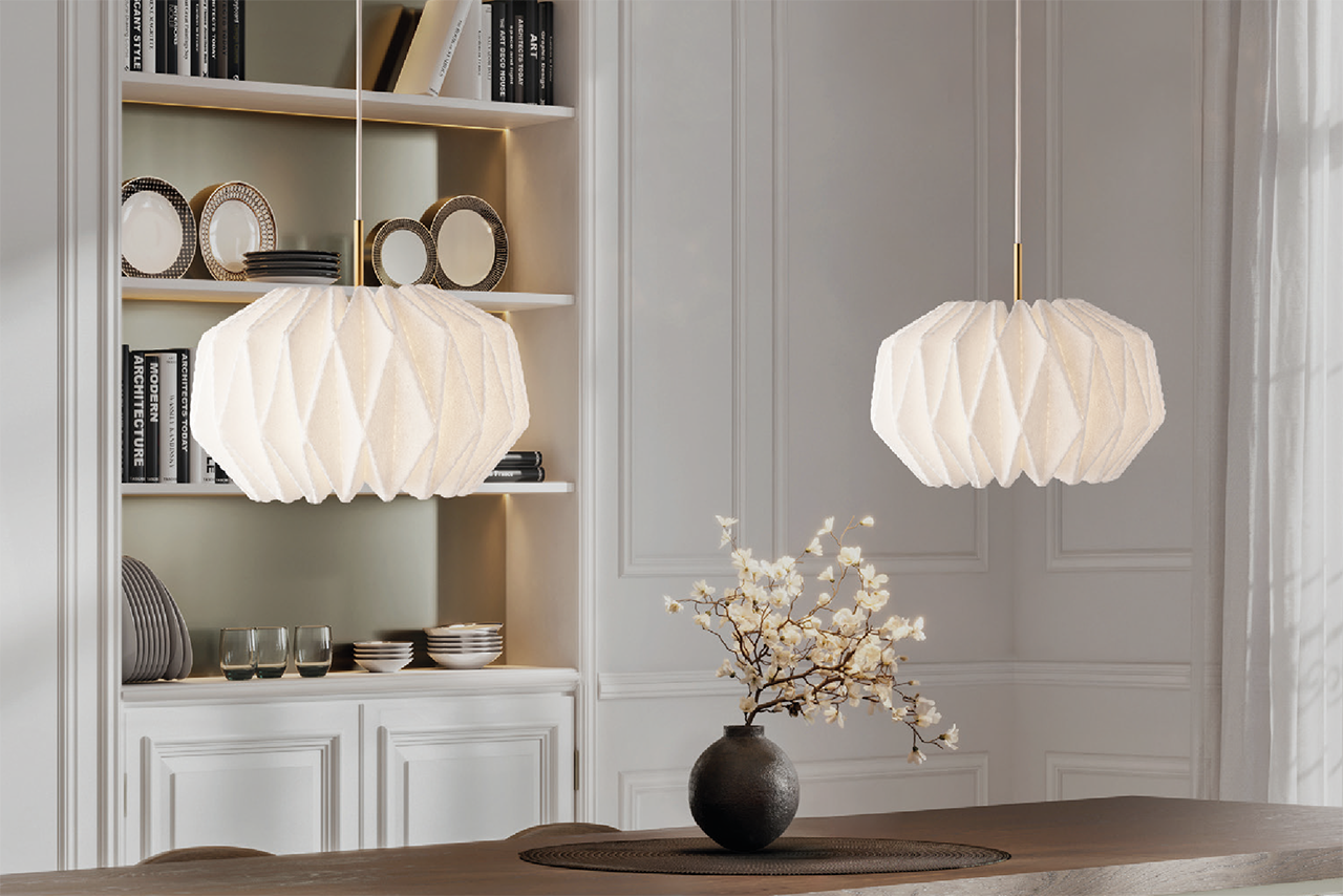 Leklint164 Softlypleated Pendant Felt Lifestyle2